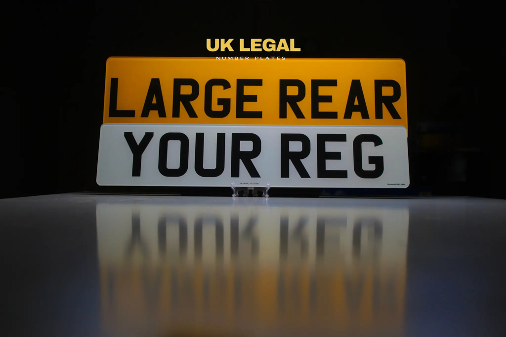 Custom Replacement Number Plates | Large Rear Style | UK Legal UK Legal