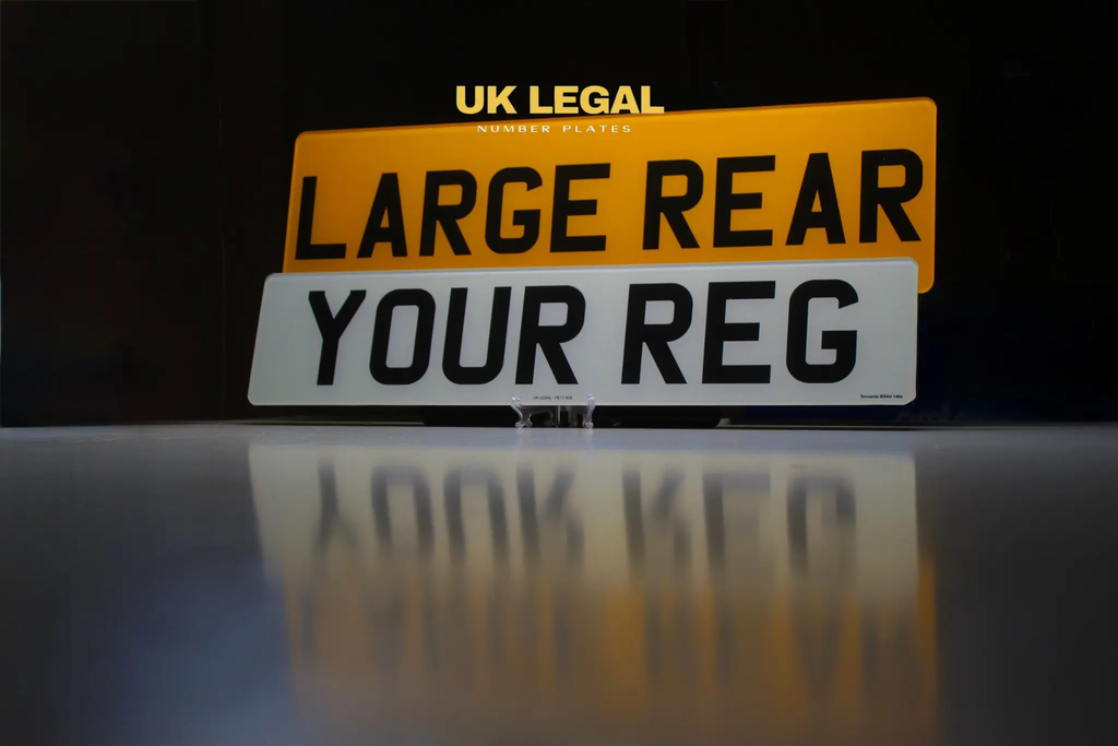 Custom Replacement Number Plates | Large Rear Style | UK Legal UK Legal