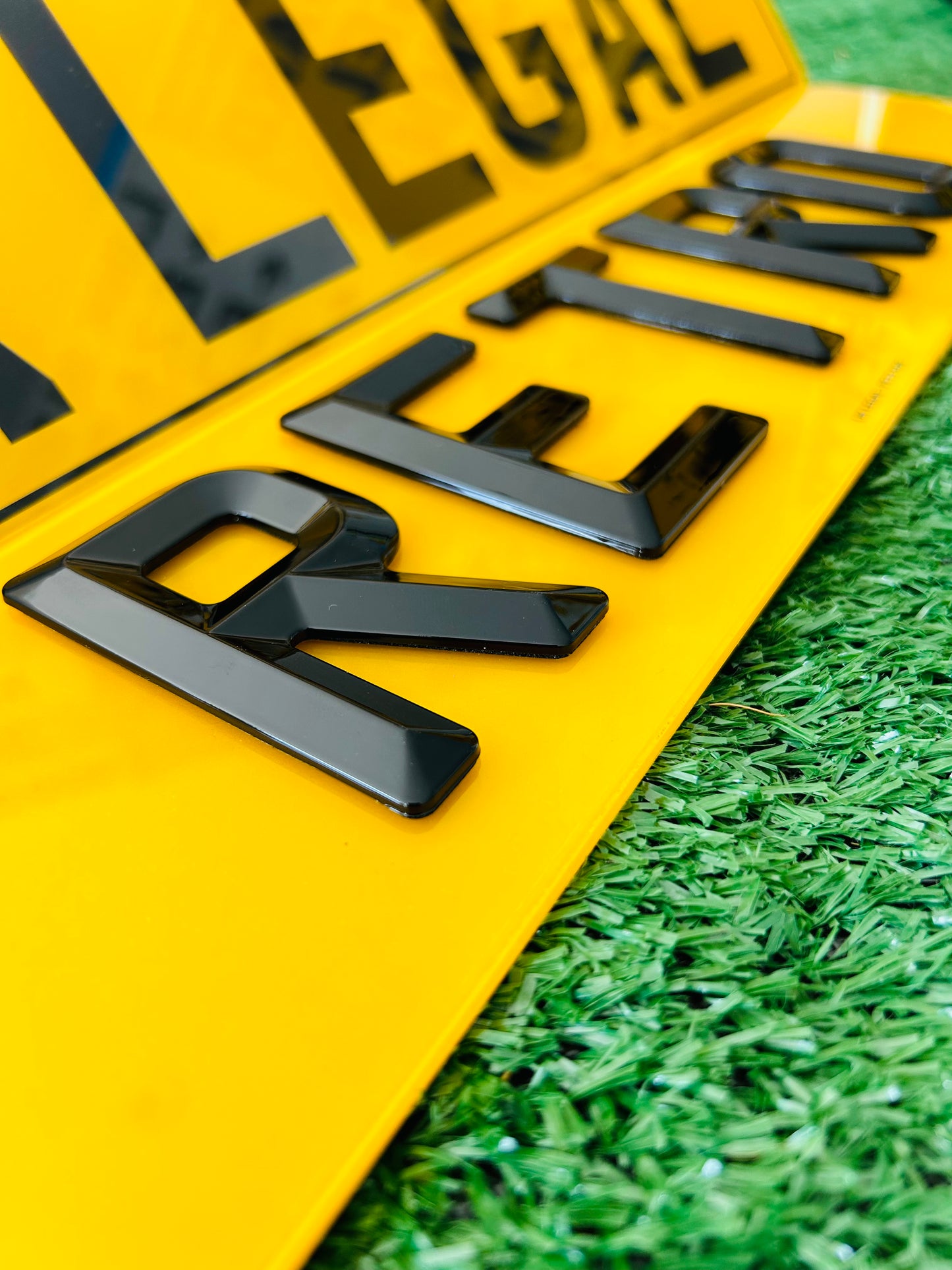 Pair of Retro (Bevelled Edge) Replacement Number Plates