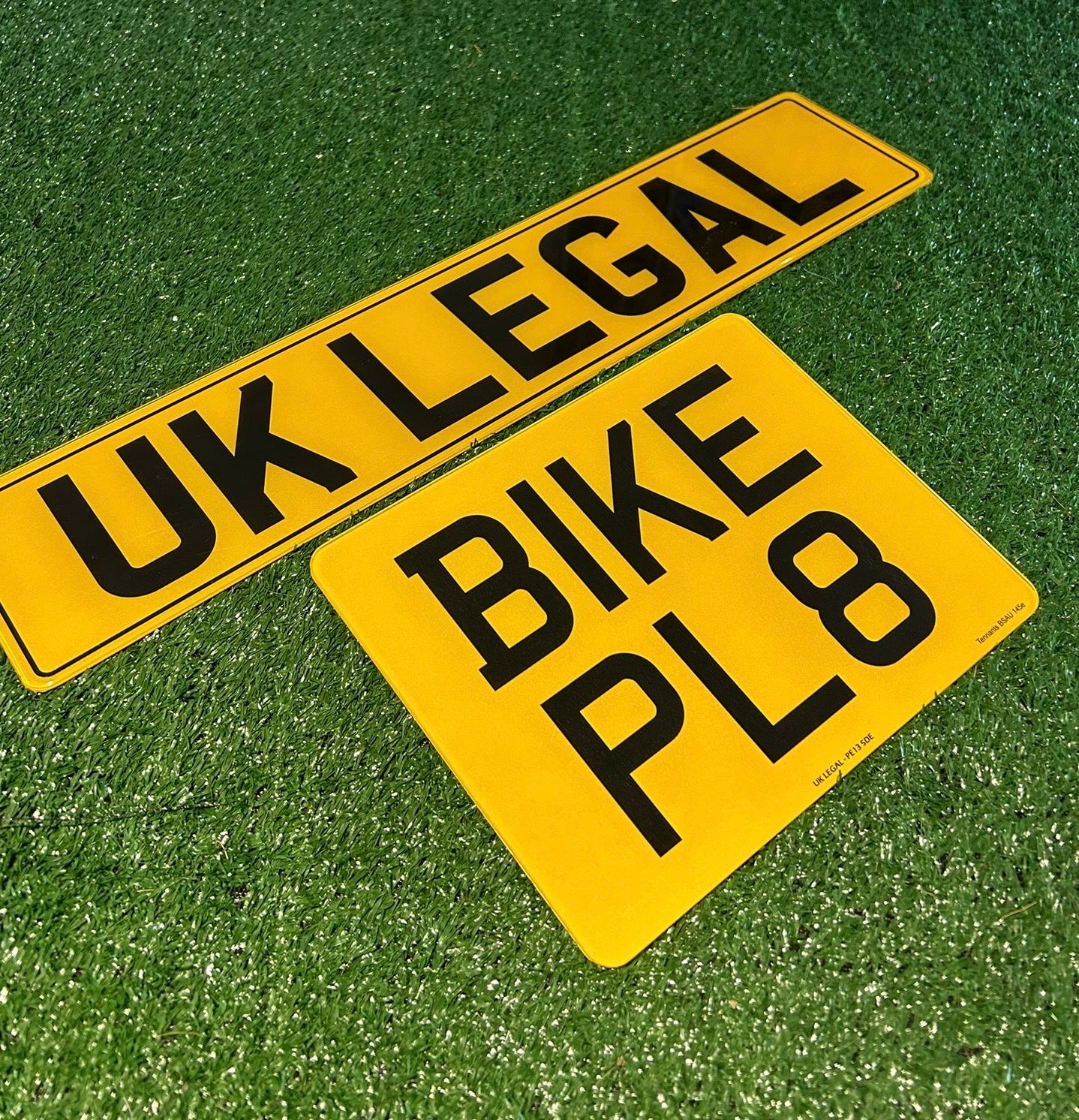Standard Printed Motorcycle Replacement Number Plate