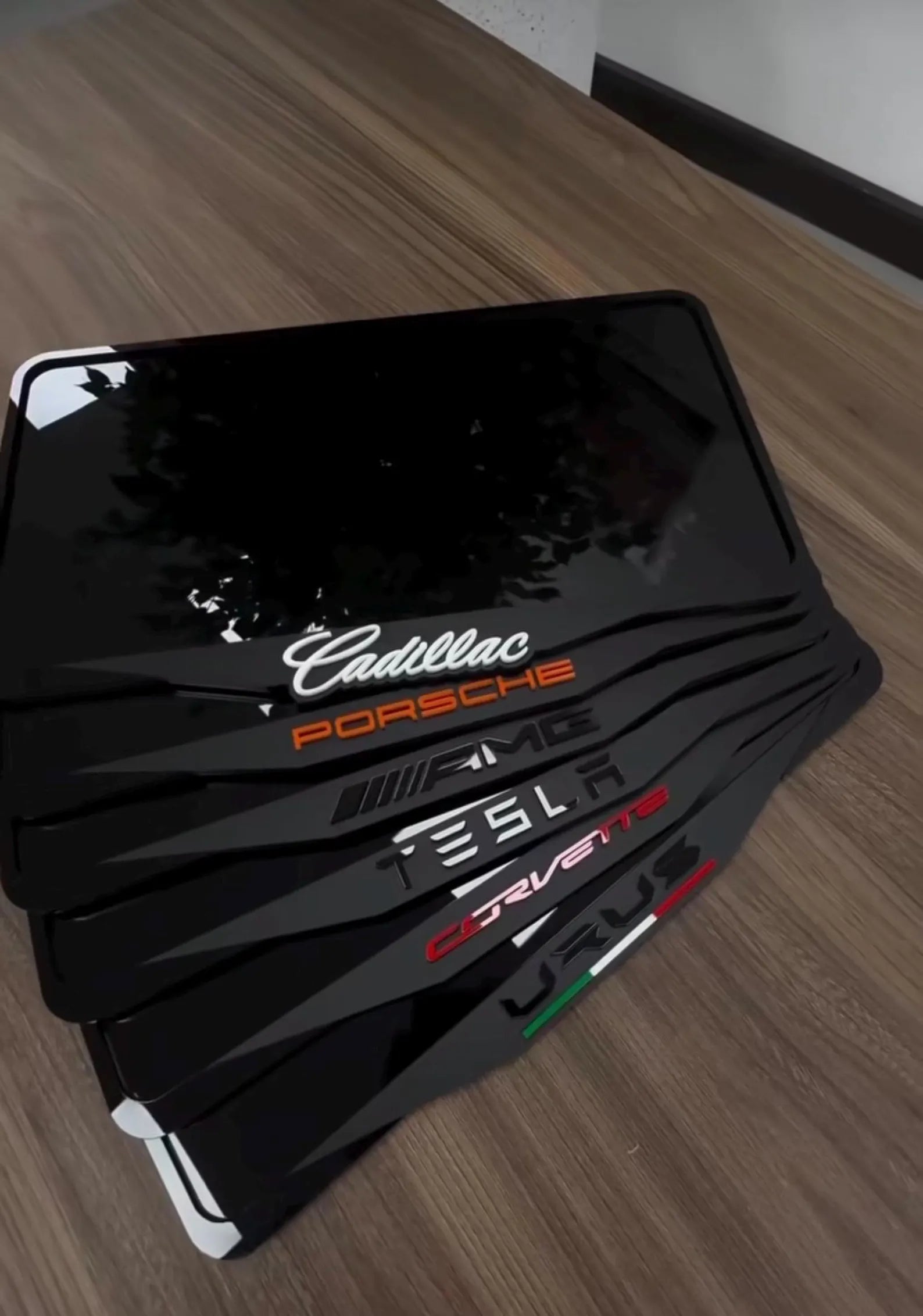 Customise your own Premium Luxury Number Plate Holders (Sold as a pair)