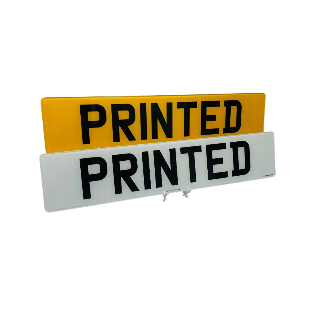 (Pair) Standard Printed Replacement Number Plates UK Legal