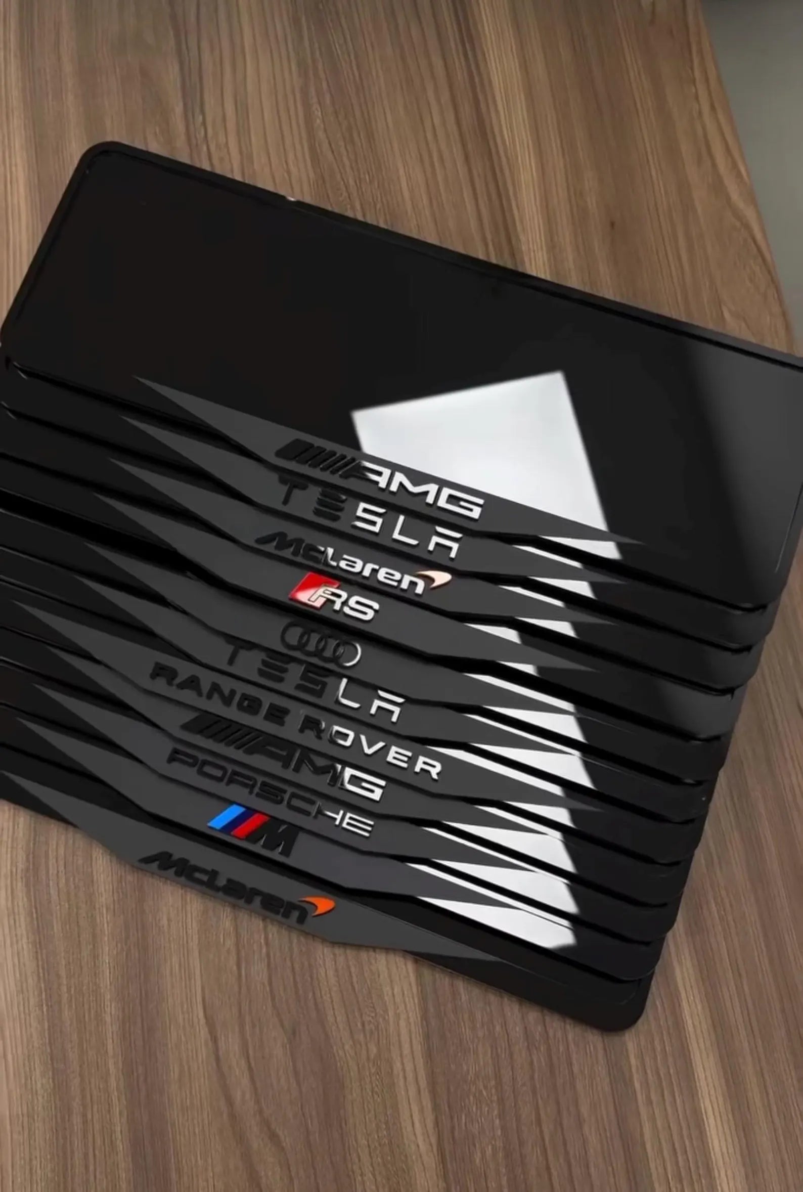 Customise your own Premium Luxury Number Plate Holders (Sold as a pair)