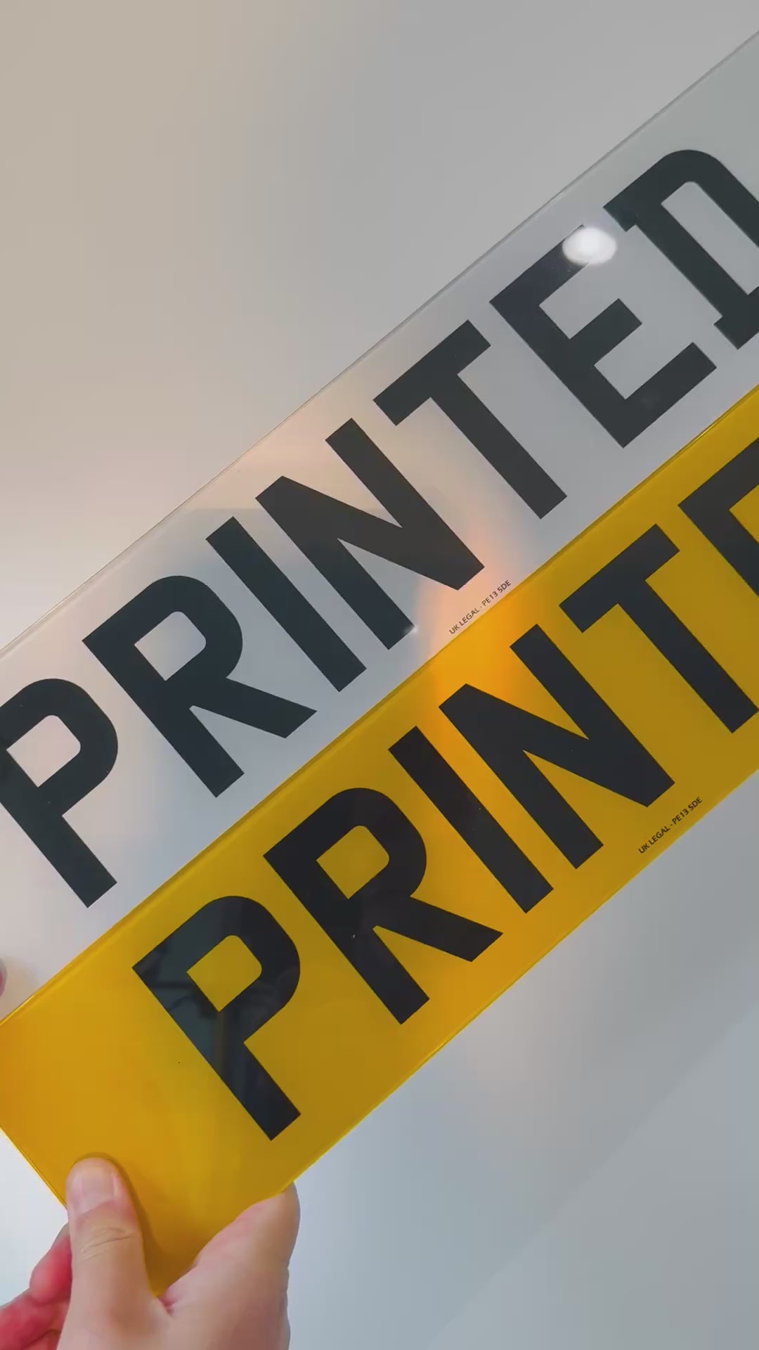 Custom Replacement Number Plates | PAIR | 2D Printed Font | UK Legal