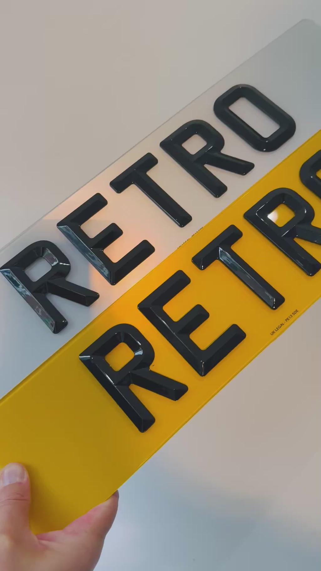 Custom Replacement Number Plates | PAIR | Retro Style | UK Legal