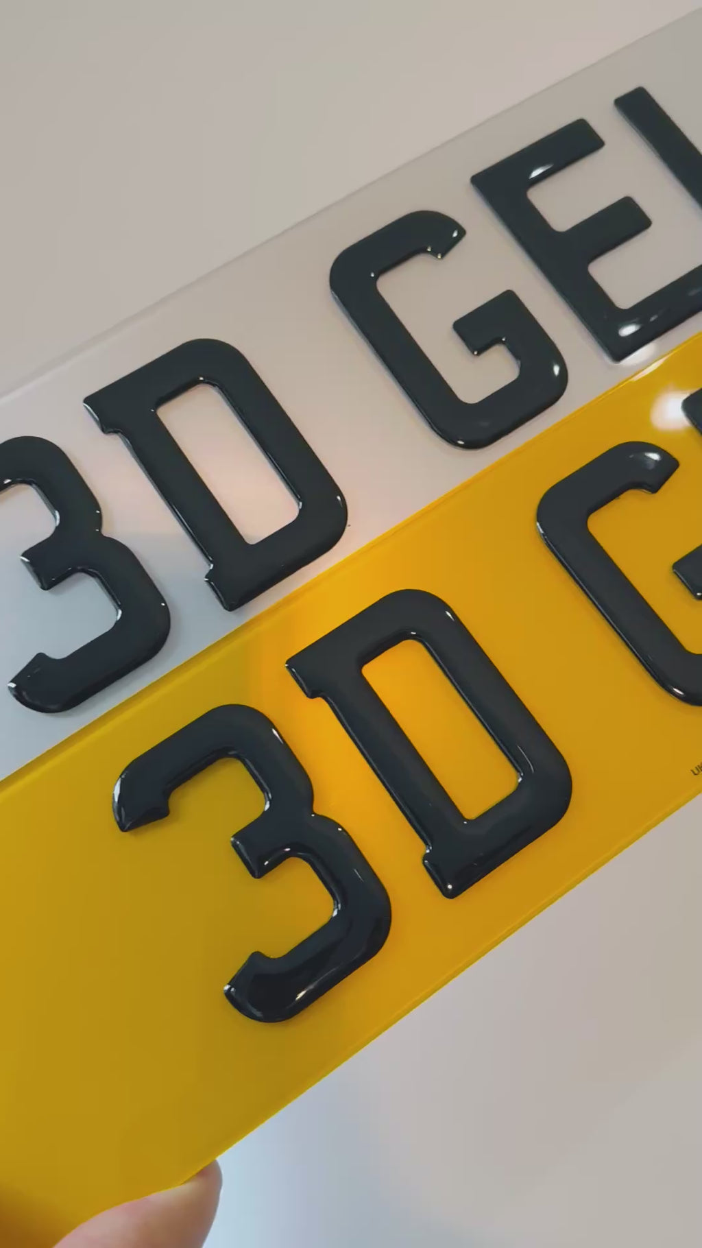 Custom Replacement Number Plates | PAIR | 3D Gel | UK Legal