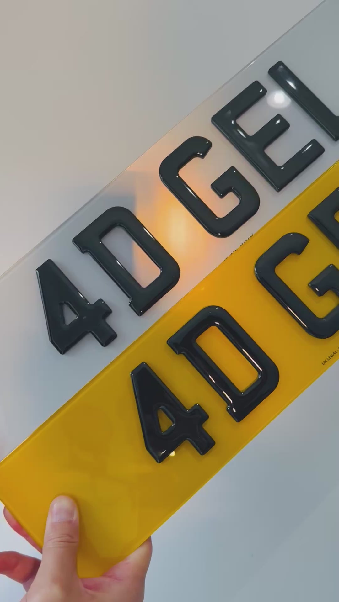 Custom Replacement Number Plates | PAIR | 4D Gel | UK Legal
