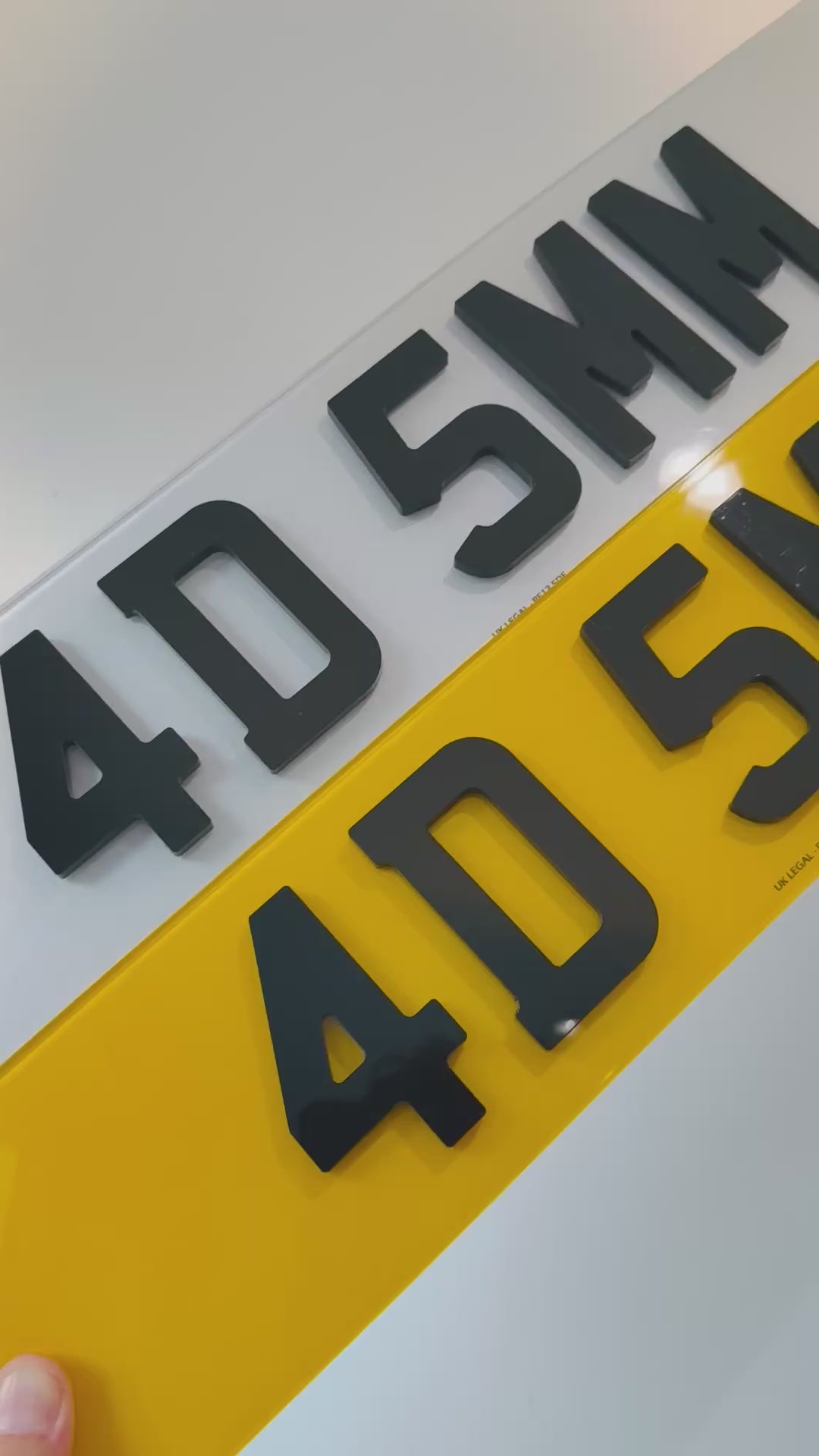 Custom Replacement Number Plates | PAIR | 4D 5mm | UK Legal