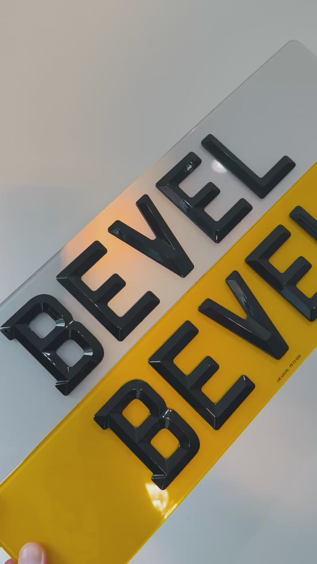 Custom Replacement Number Plates | PAIR | Bevelled Style | UK Legal